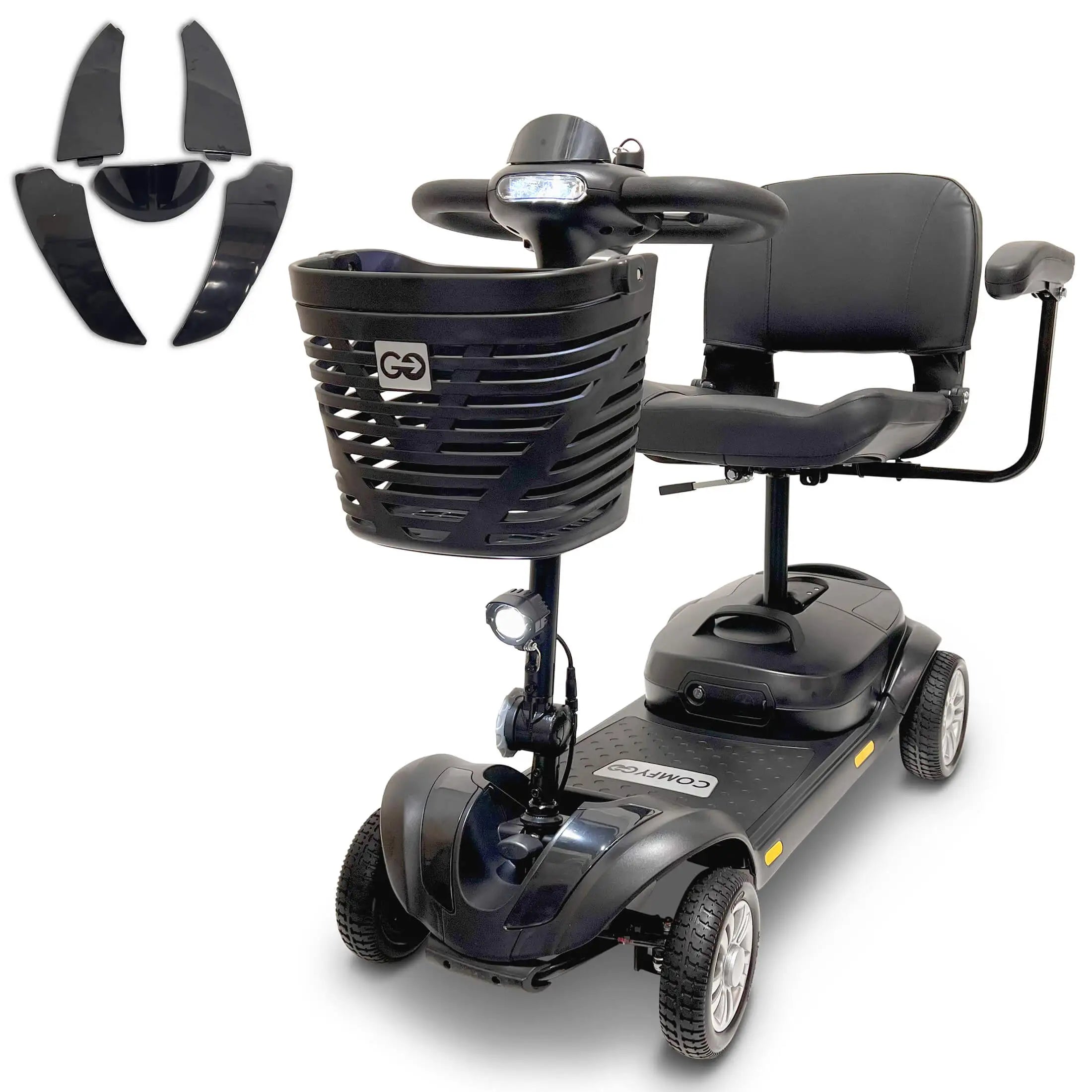 Z-4 Ultra-Light Electric Mobility Scooter with Quick-Detach Frame